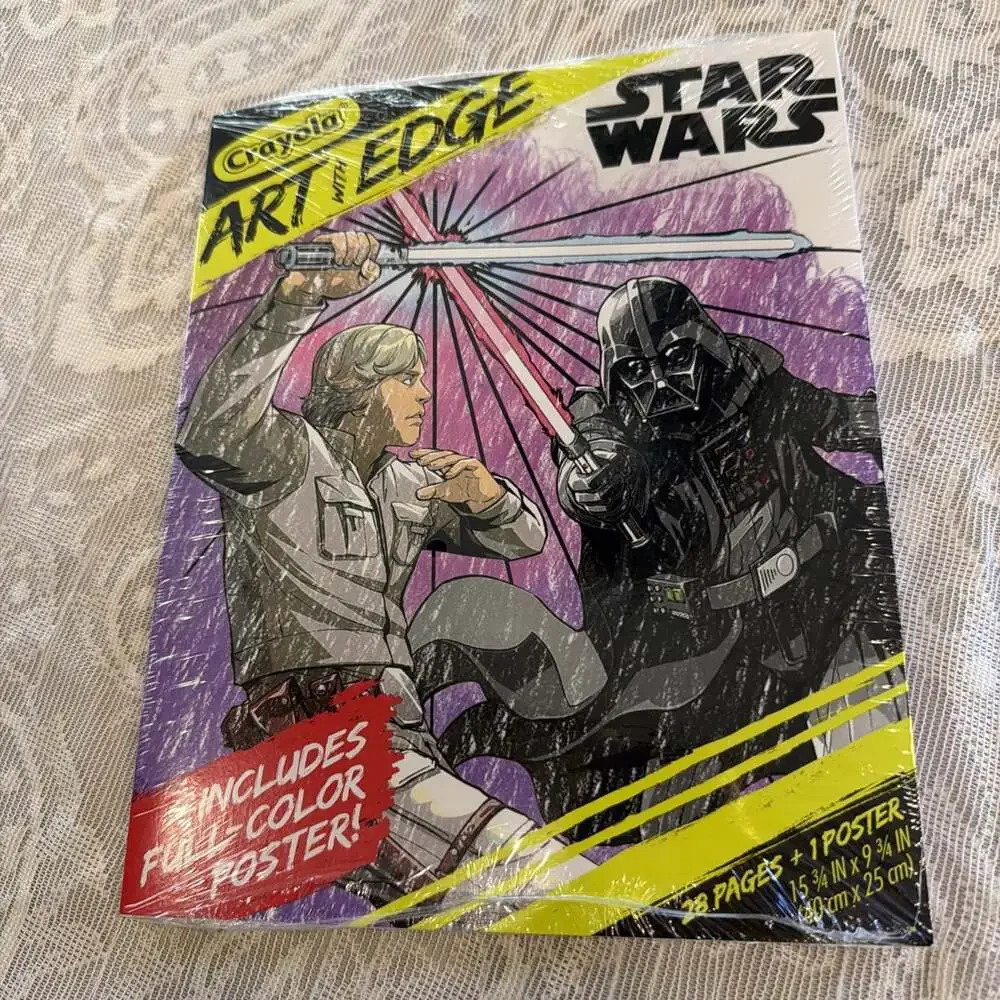 Crayola Art With Edge - Star Wars Coloring Book - 28 Pages & Poster Brand New